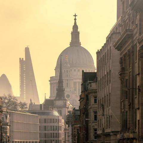 morning sunrise outside dome sky